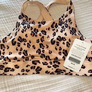 Cheetah print sports bra